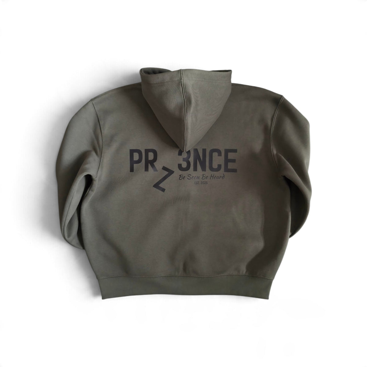 PRZ3NCE Khaki Full Zip Hoodie