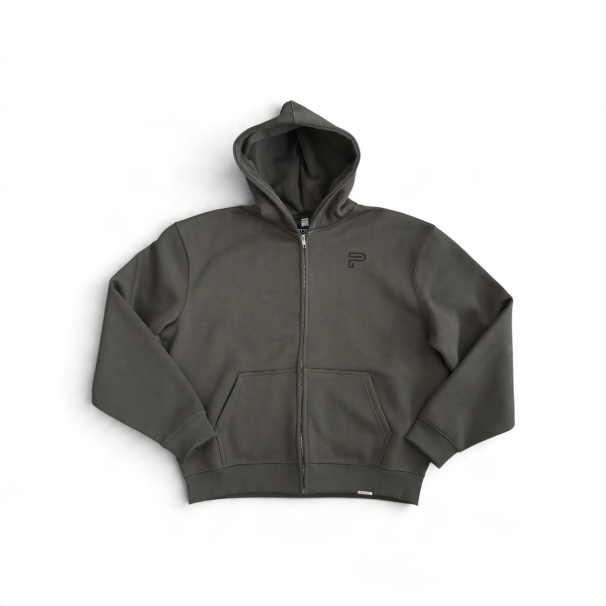 PRZ3NCE Khaki Full Zip Hoodie